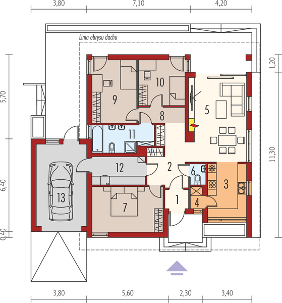 Parter projektu Rafael III G1 (30 stopni)