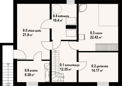 Piwnica projektu Lubomierz dw