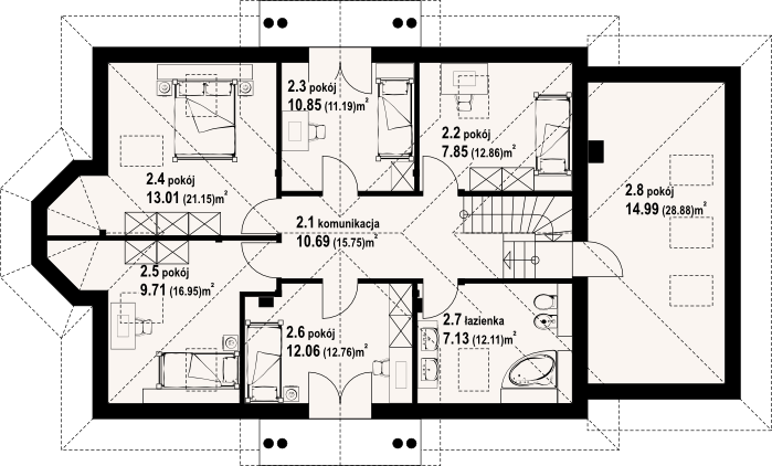 Poddasze projektu Annopol 11 g