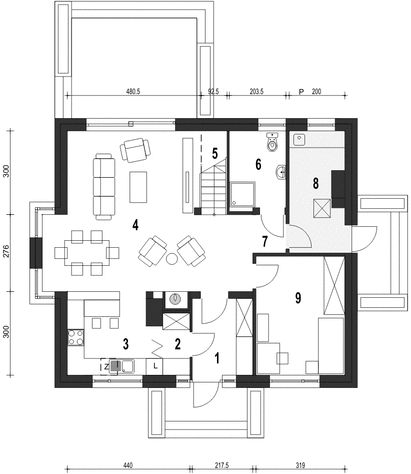 Parter projektu Daria bez garażu [B]