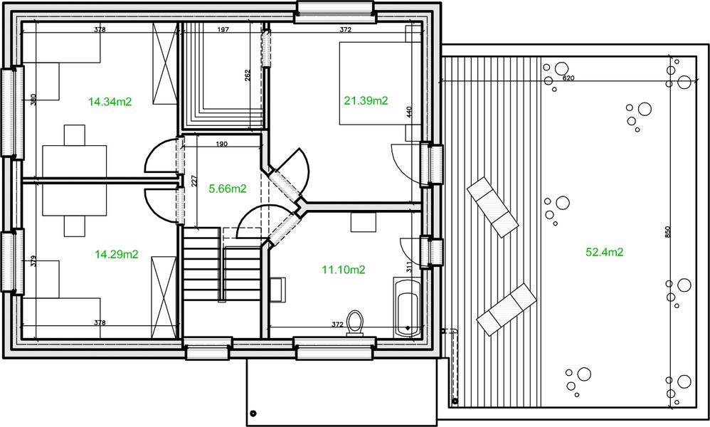 Piętro 1 projektu eko Typowy 31