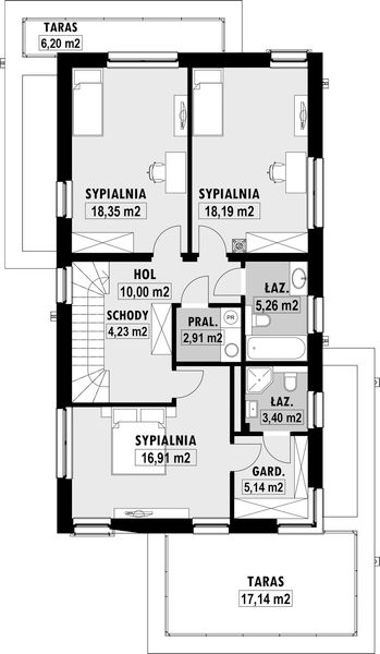 Piętro 1 projektu E-204
