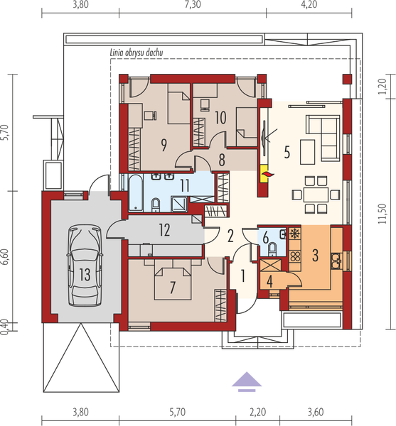 Parter projektu Rafael IV G1 (30 stopni)