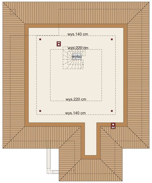 Poddasze projektu Domena 101 A