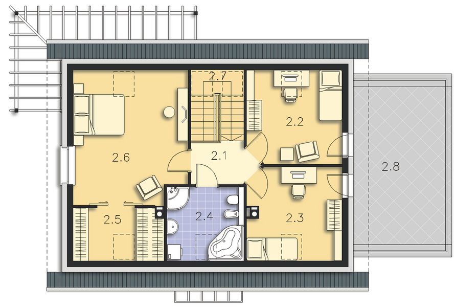 Poddasze projektu Vigo III DCP229b