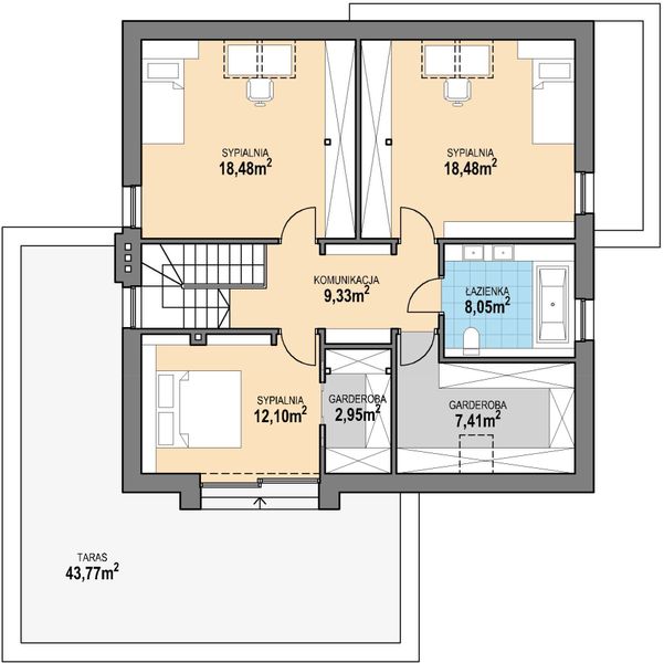 Poddasze projektu Xavier G2