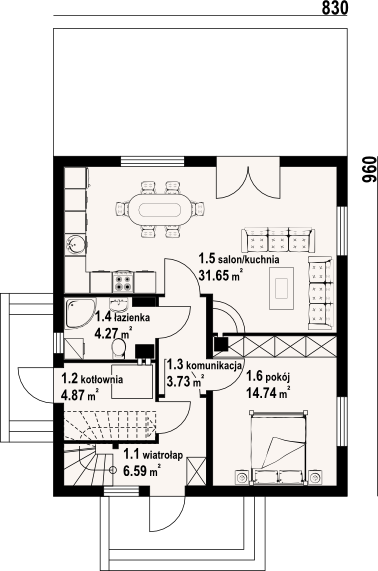 Parter projektu Grochowo nowe 3 dws