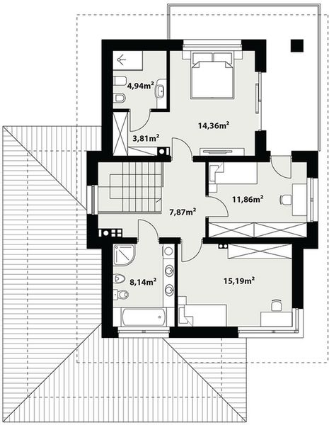 Piętro 1 projektu Karat 3