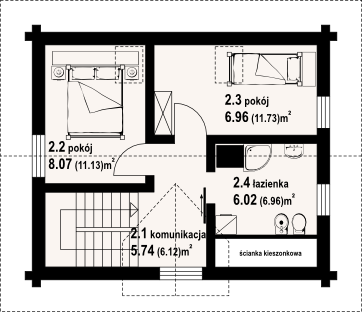 Poddasze projektu Gródkowo dw