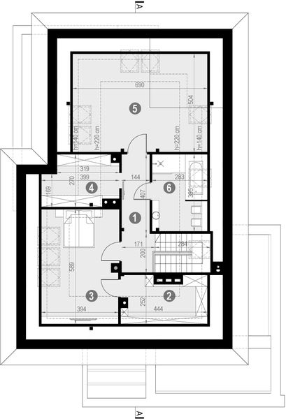 Poddasze projektu HomeKoncept 57