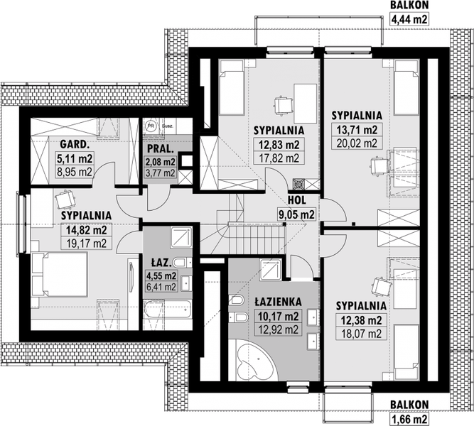 Poddasze projektu E-207