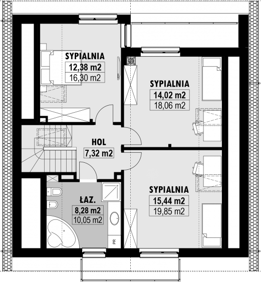Poddasze projektu E-213