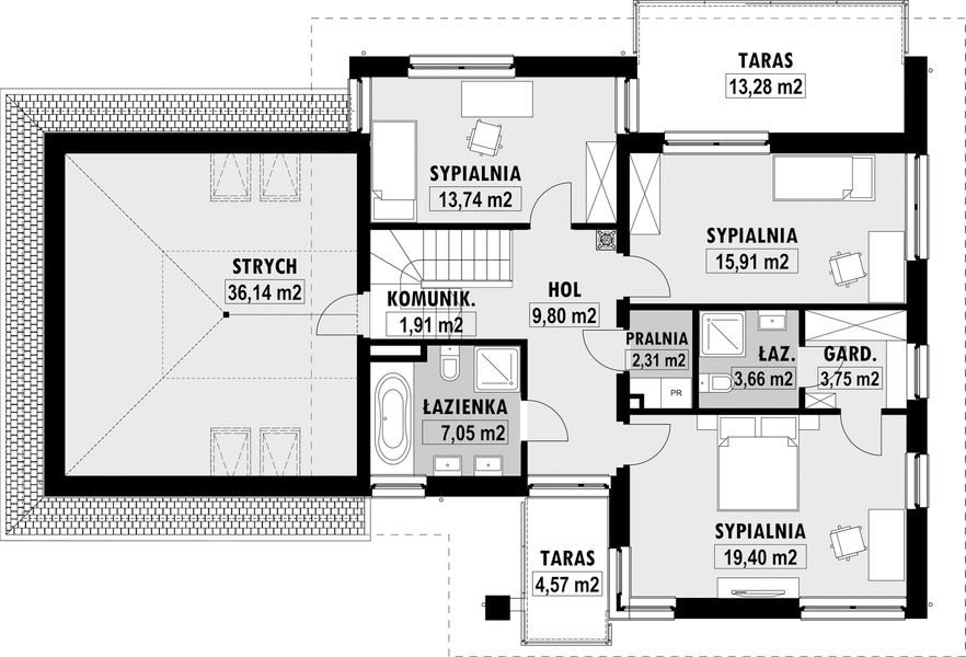 Piętro 1 projektu E-220