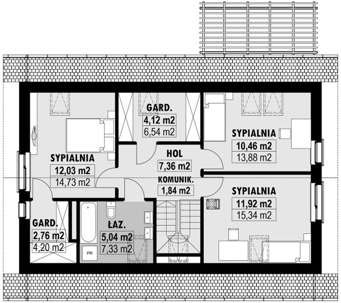 Poddasze projektu E-222