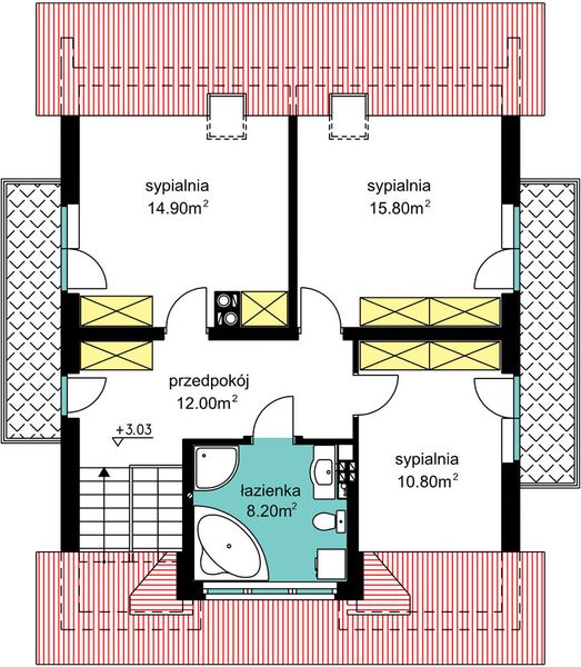 Poddasze projektu BW-32 wariant 2 -podp.