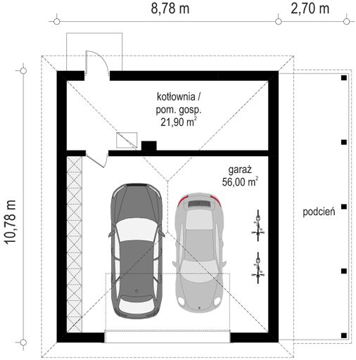Parter projektu Garaż BG25