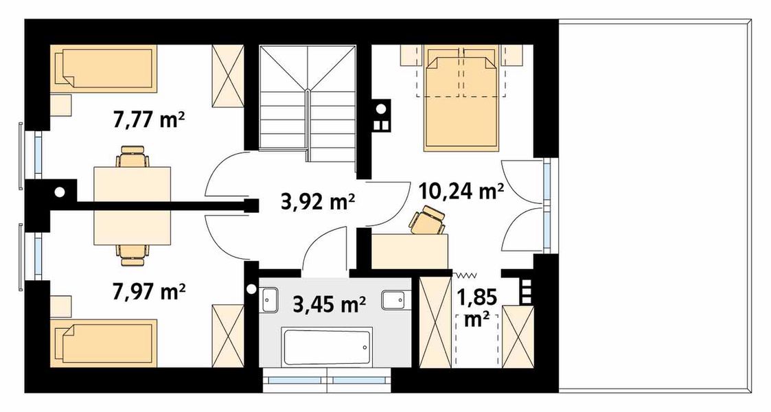 Poddasze projektu Bez 2