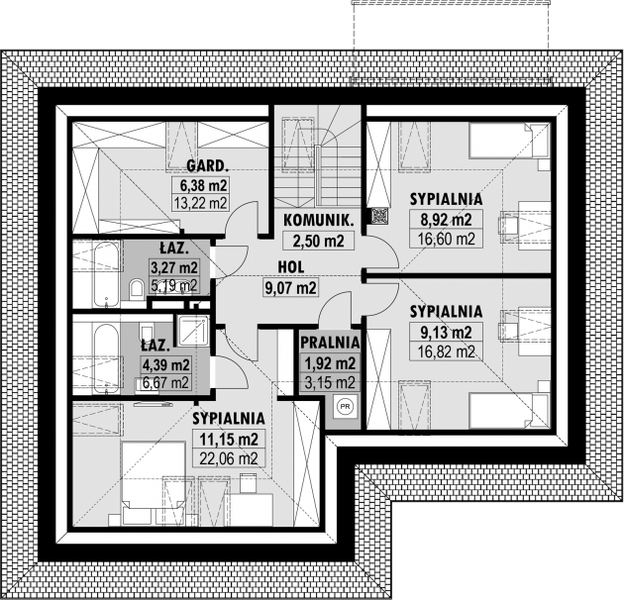 Poddasze projektu E-225