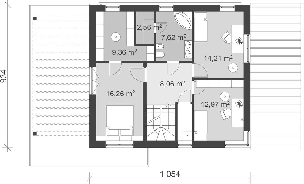 Piętro 1 projektu uA2v1