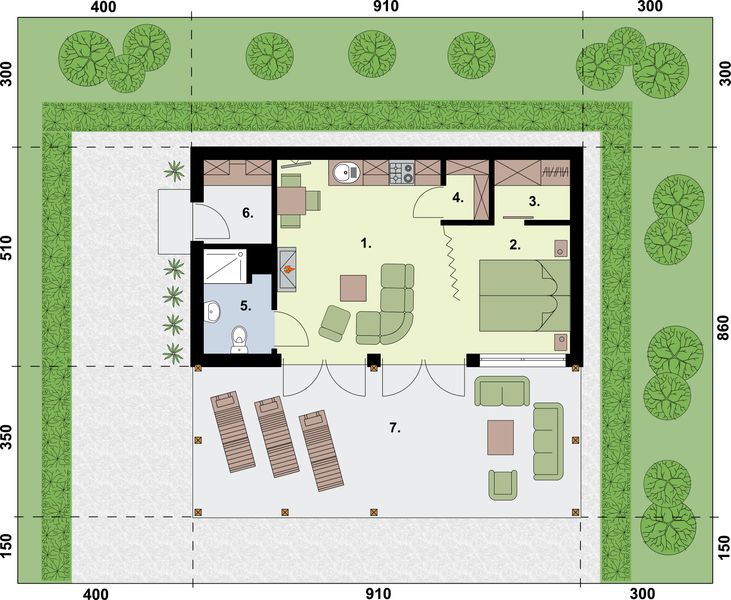 Parter projektu Belo horizonte B dom letniskowy