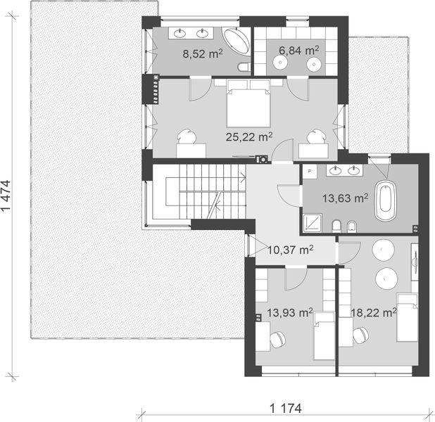 Piętro 1 projektu uA10