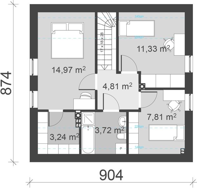Poddasze projektu uA17
