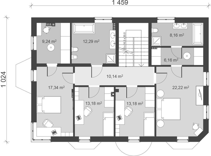 Piętro 1 projektu uA20