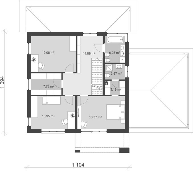 Piętro 1 projektu uA31