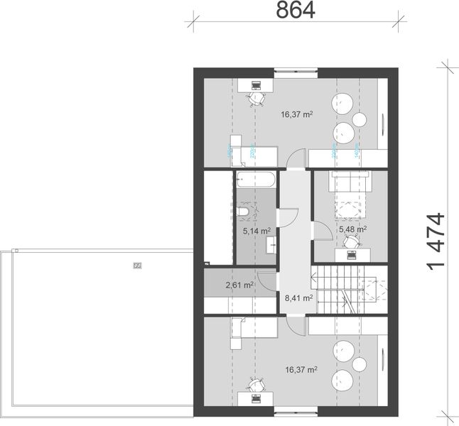 Poddasze projektu uA52