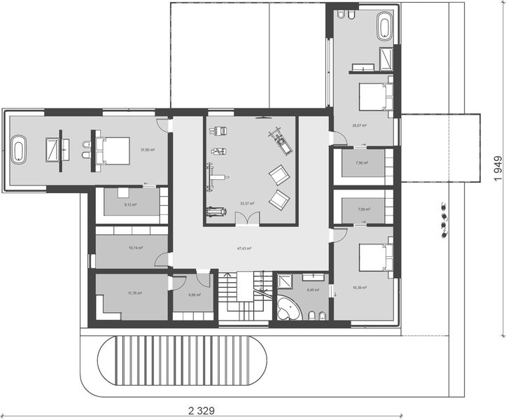 Piętro 1 projektu uA39