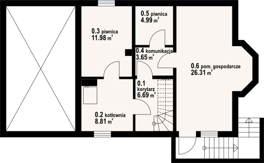 Piwnica projektu Gilowo 19