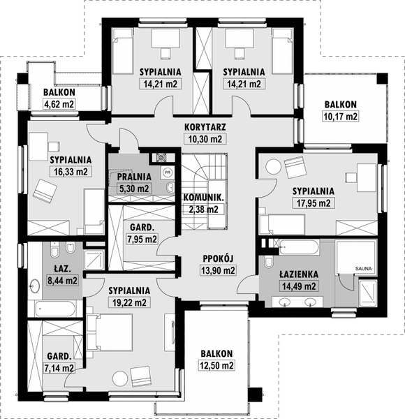 Piętro 1 projektu E-219