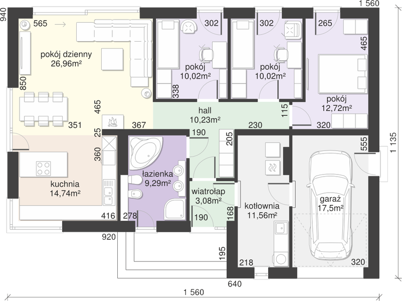 Parter projektu Dom przy Przyjemnej 18 bis