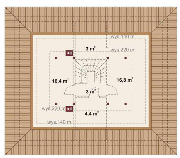 Poddasze projektu Domena 112