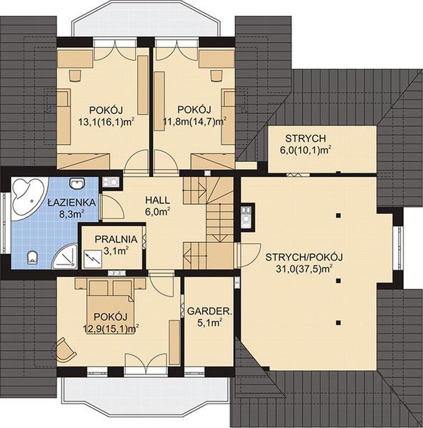 Poddasze projektu APS 101 NEW