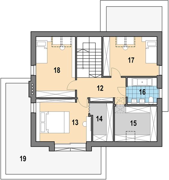 Poddasze projektu Xavier III G2