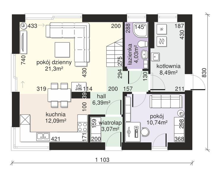Parter projektu Dom przy Alabastrowej 40