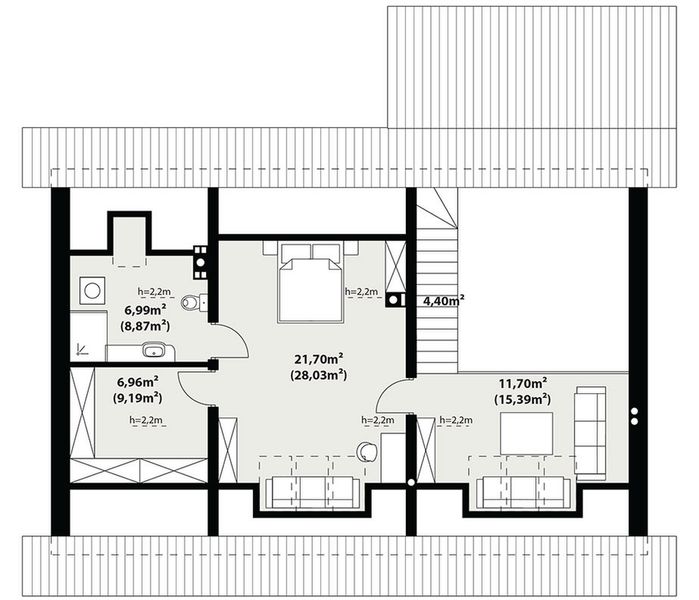 Poddasze projektu Gaja 3