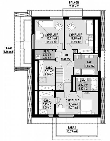 Poddasze projektu E-203