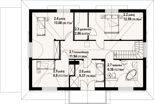 Poddasze projektu Chmielno dw