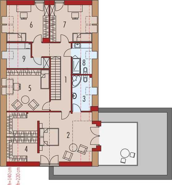Poddasze projektu Daniel VI G2 energo
