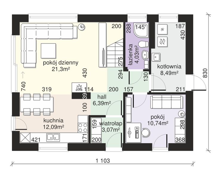 Parter projektu Dom przy Alabastrowej 39