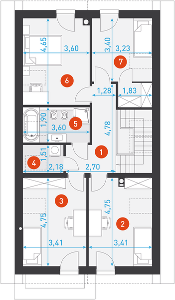 Poddasze projektu Miły 1