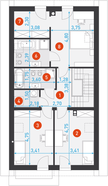 Poddasze projektu Miły 2