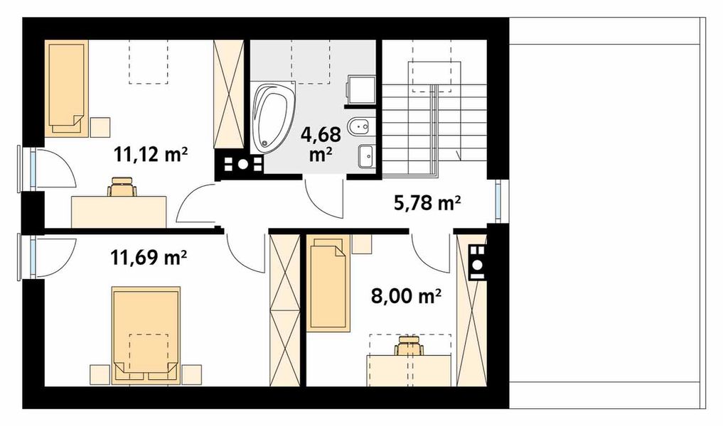 Poddasze projektu Jagoda 3