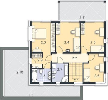 Piętro 1 projektu Carrara V DCP332d