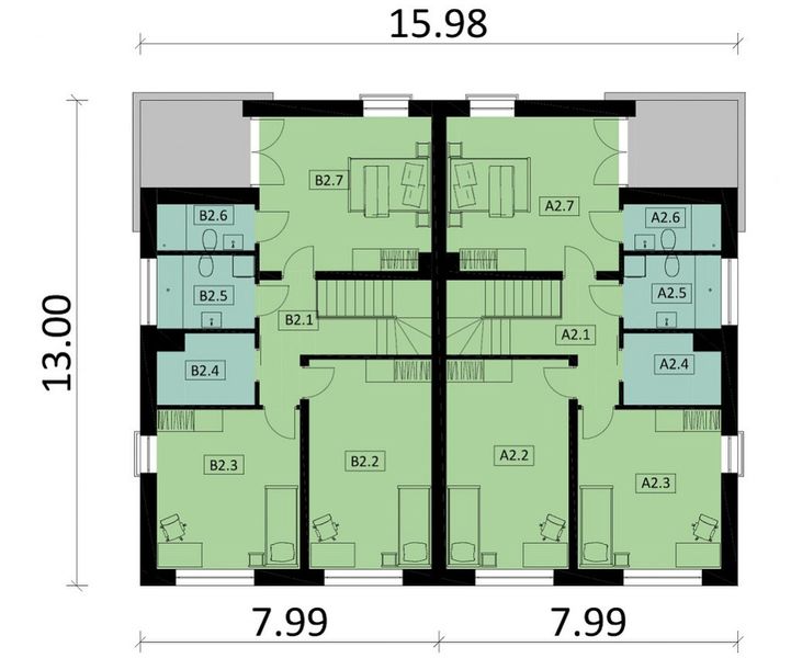 Piętro 1 projektu KA31