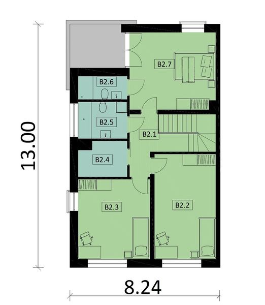 Piętro 1 projektu KA31 S