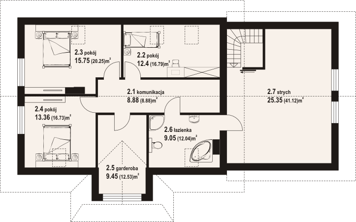 Poddasze projektu Chęciny th