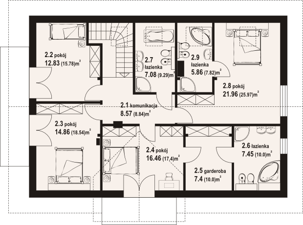 Poddasze projektu Batorowo m7